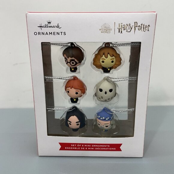Hallmark Other - Hallmark Set Of 6 Mini Ornaments Harry Potter Wizarding World 2023